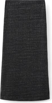 MANGO TEEN Metallic Maxi Skirt