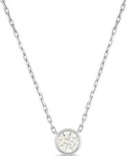 Bony Levy 18K Gold Diamond Bezel Solitaire Pendant Necklace, 0.75ct. (Online Trunk Show)