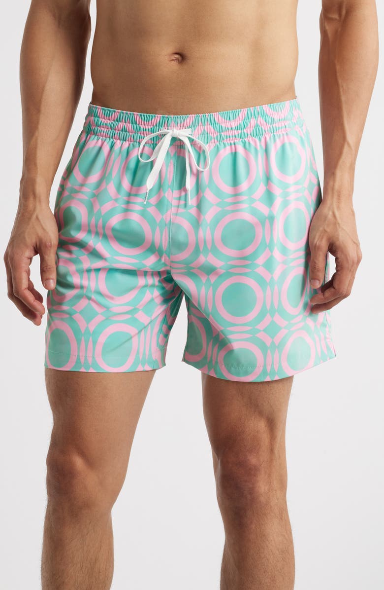 Chubbies Mosaics 5.5-Inch Swim Trunks, Main, color, 
