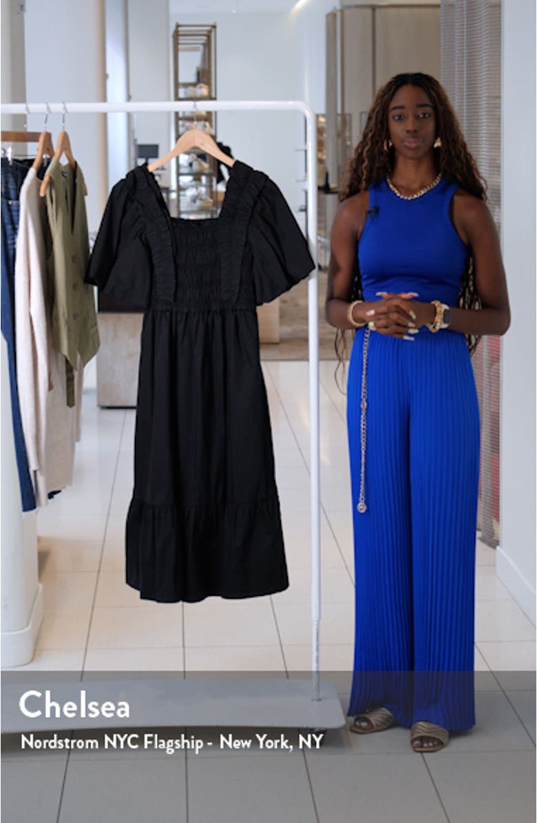 Ruffle Smocked Cotton Dress, sales video thumbnail