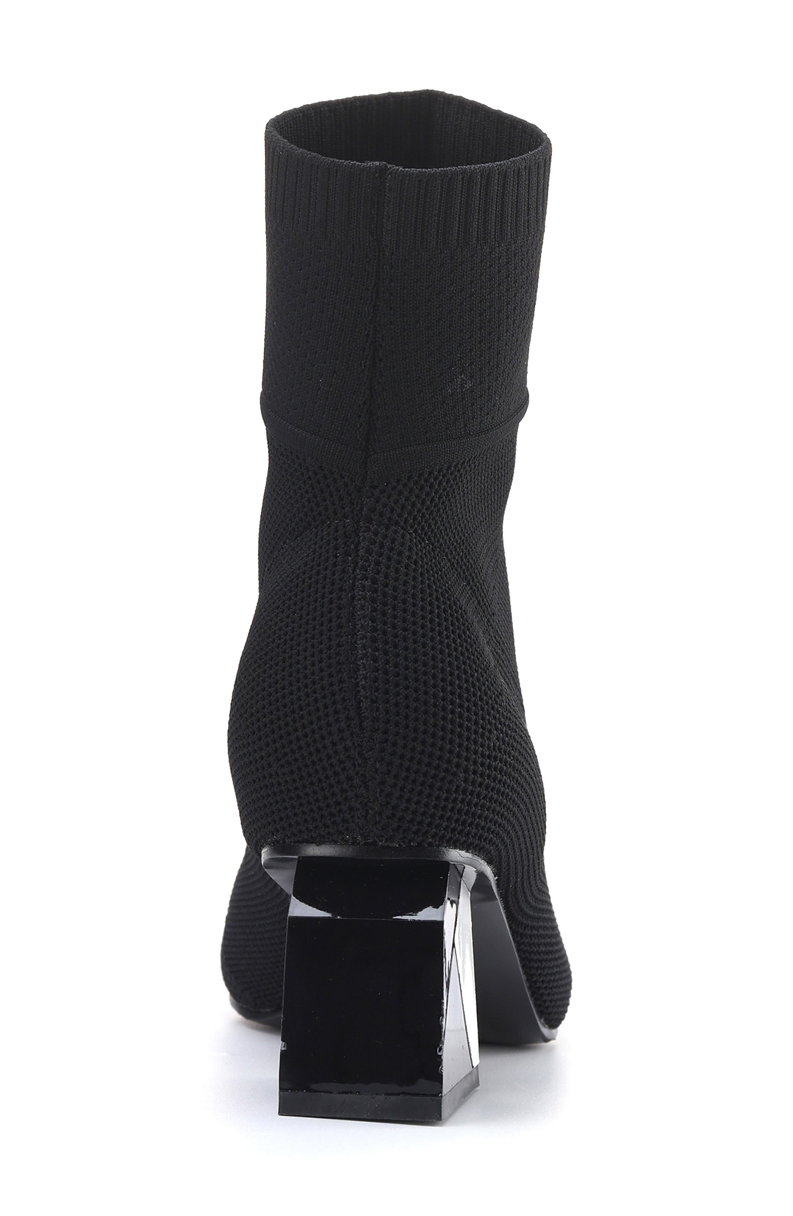 NINETY UNION Sidney Block Heel Sock Bootie, Alternate, color, Black