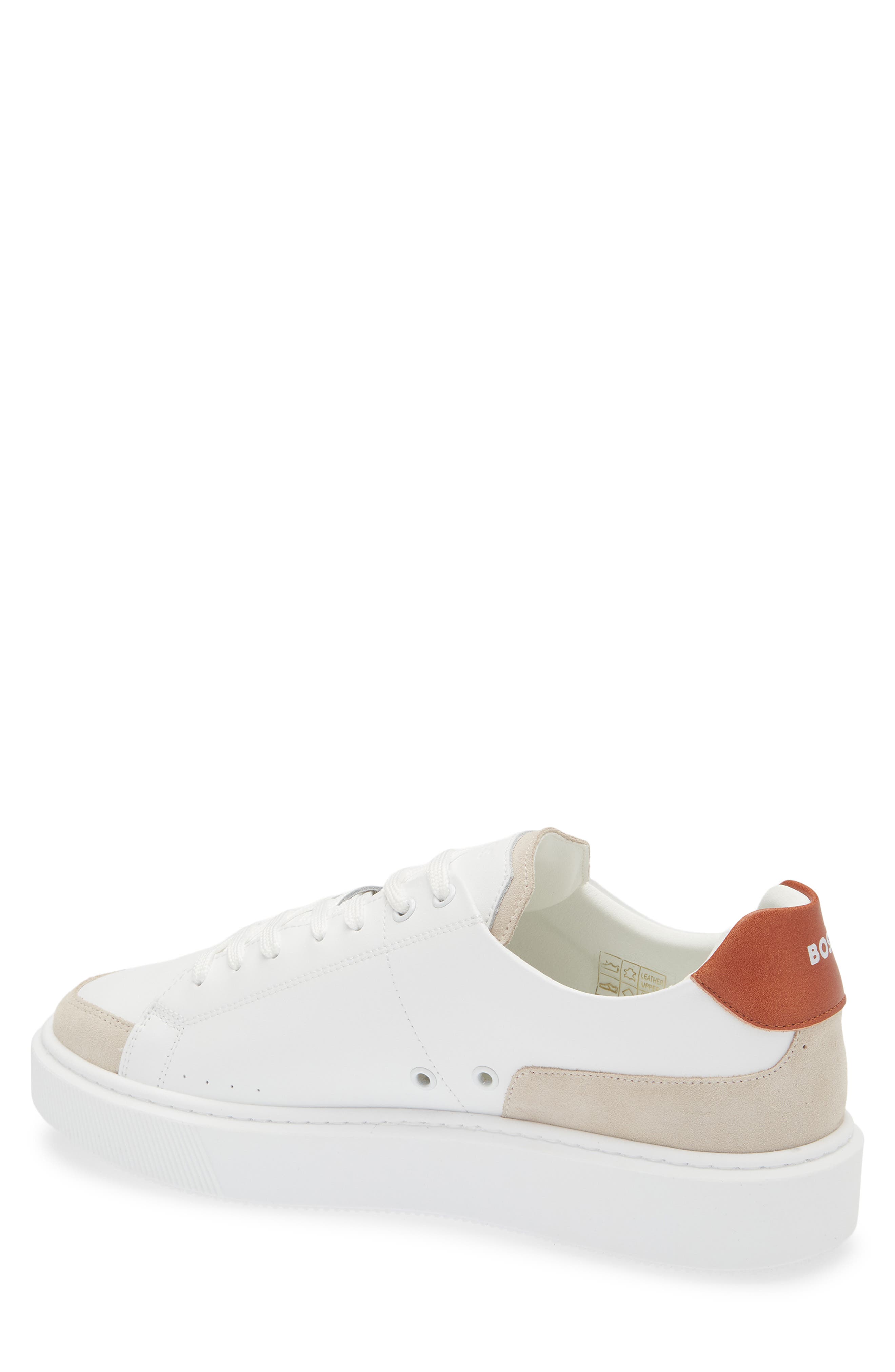 BOSS Colyn Sneaker, Alternate, color, White/ Brown