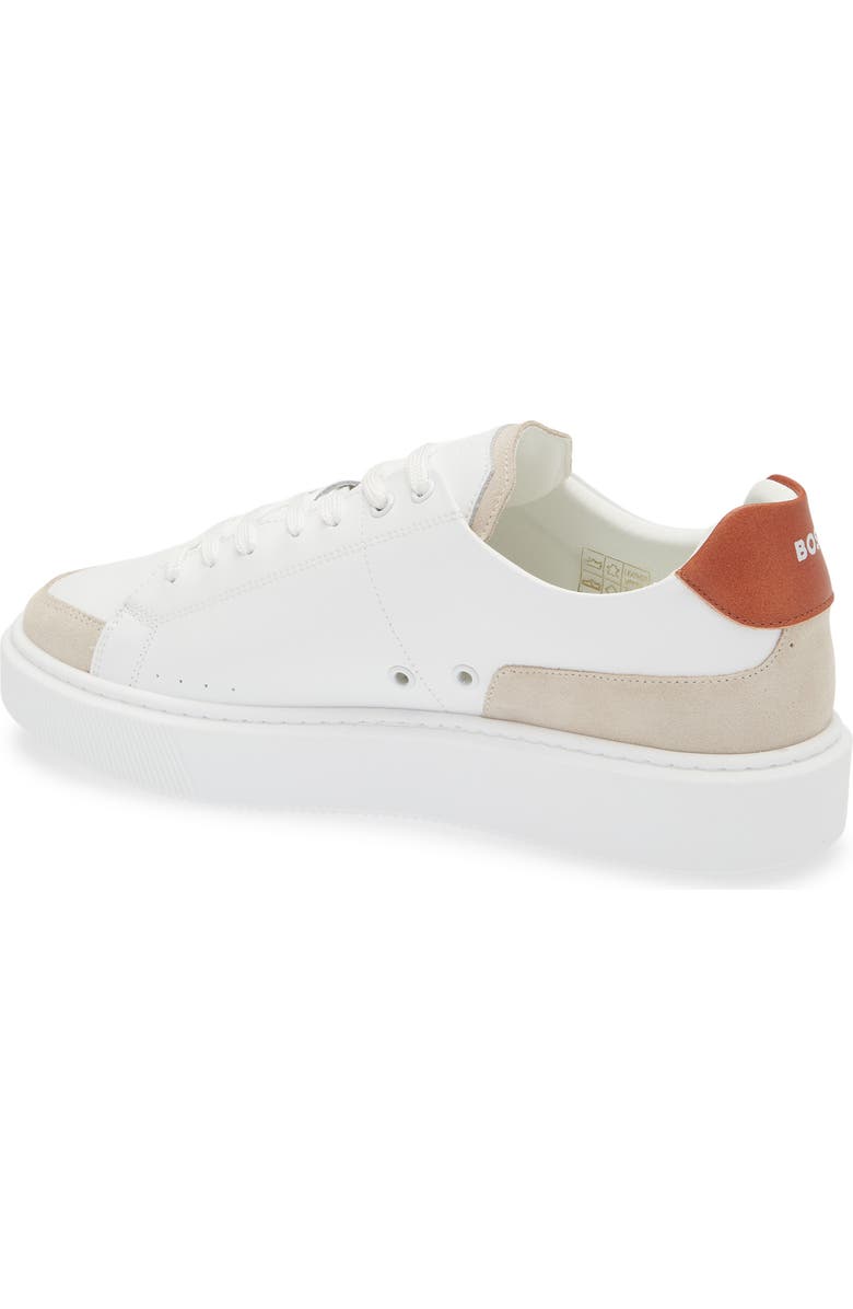BOSS Colyn Sneaker, Alternate, color, White/ Brown