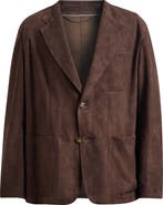 Canali Brown Suede Blazer
