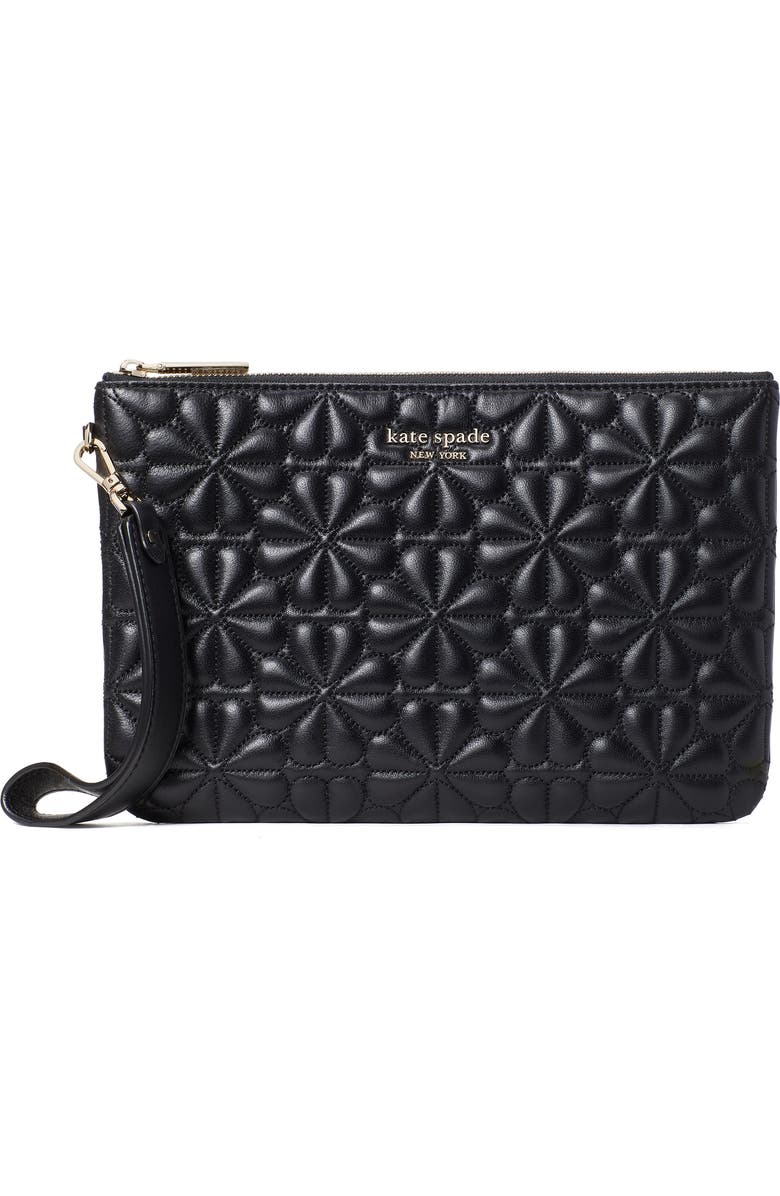 Kate Spade New York bloom quilted leather wristlet, Main, color,