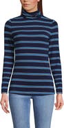 Lands' End Lightweight Jersey Long Sleeve Turtleneck