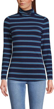 Lands' End Lightweight Jersey Long Sleeve Turtleneck
