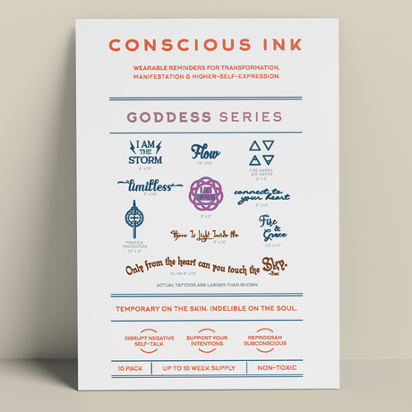 Conscious Ink Goddess Variety 10-Pack in White 