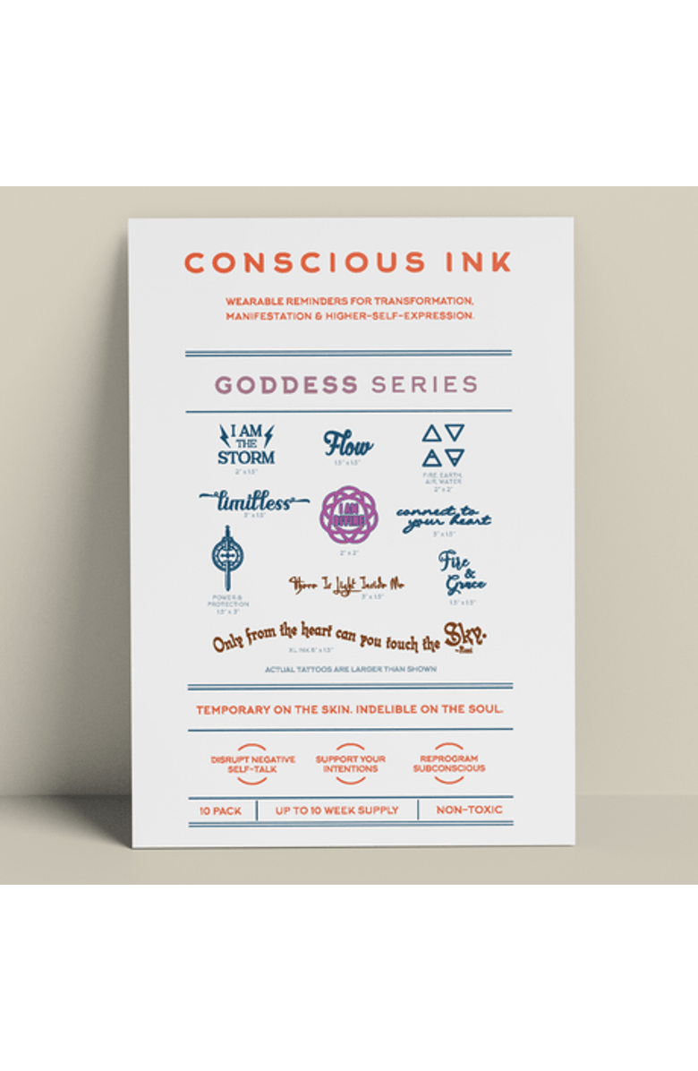 Conscious Ink Goddess Variety 10-Pack, Main, color, White