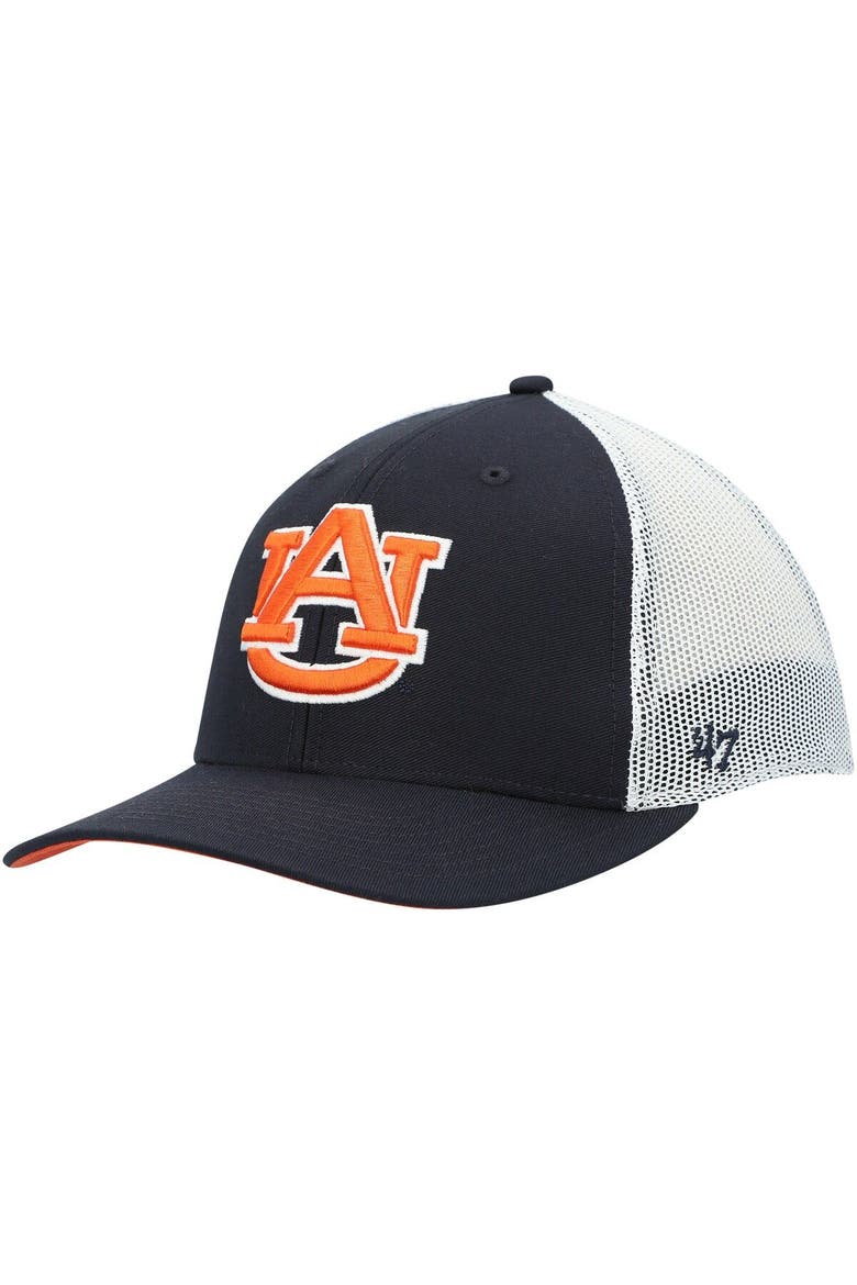 Men's '47 Navy/White Auburn Tigers Basic Two-Tone Trophy Flex Hat, Main, color, Navy
