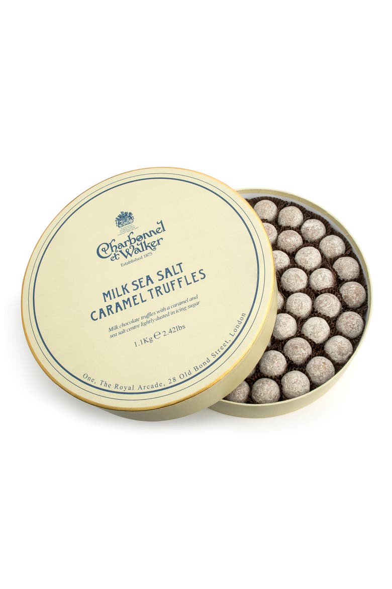 Milk Chocolate Sea Salt Caramel Truffles, Main, color, NONE