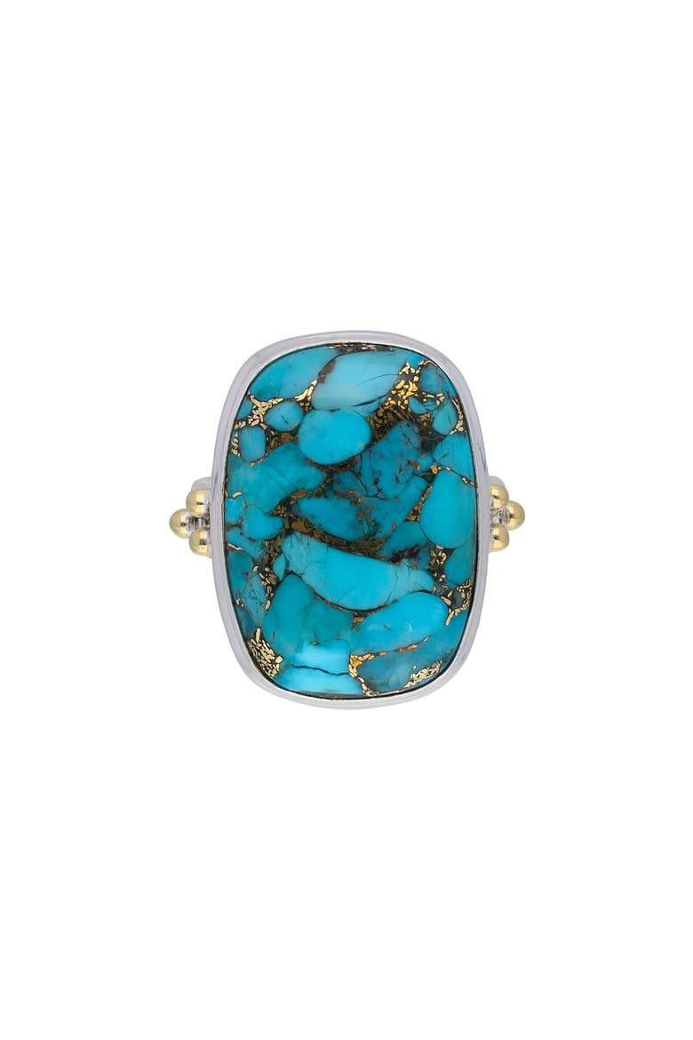 Blue Turquoise Ring, Alternate, color, BLUE
