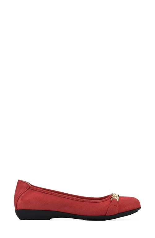 Cliffs By White Mountain White Mountain Charmed Flat In Red Fabric