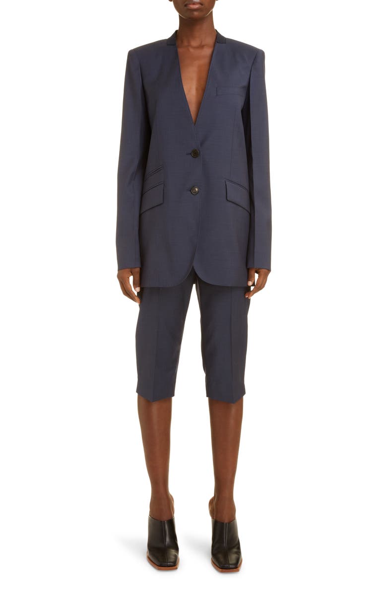 Givenchy Collarless Wool Jacket, Alternate, color, 