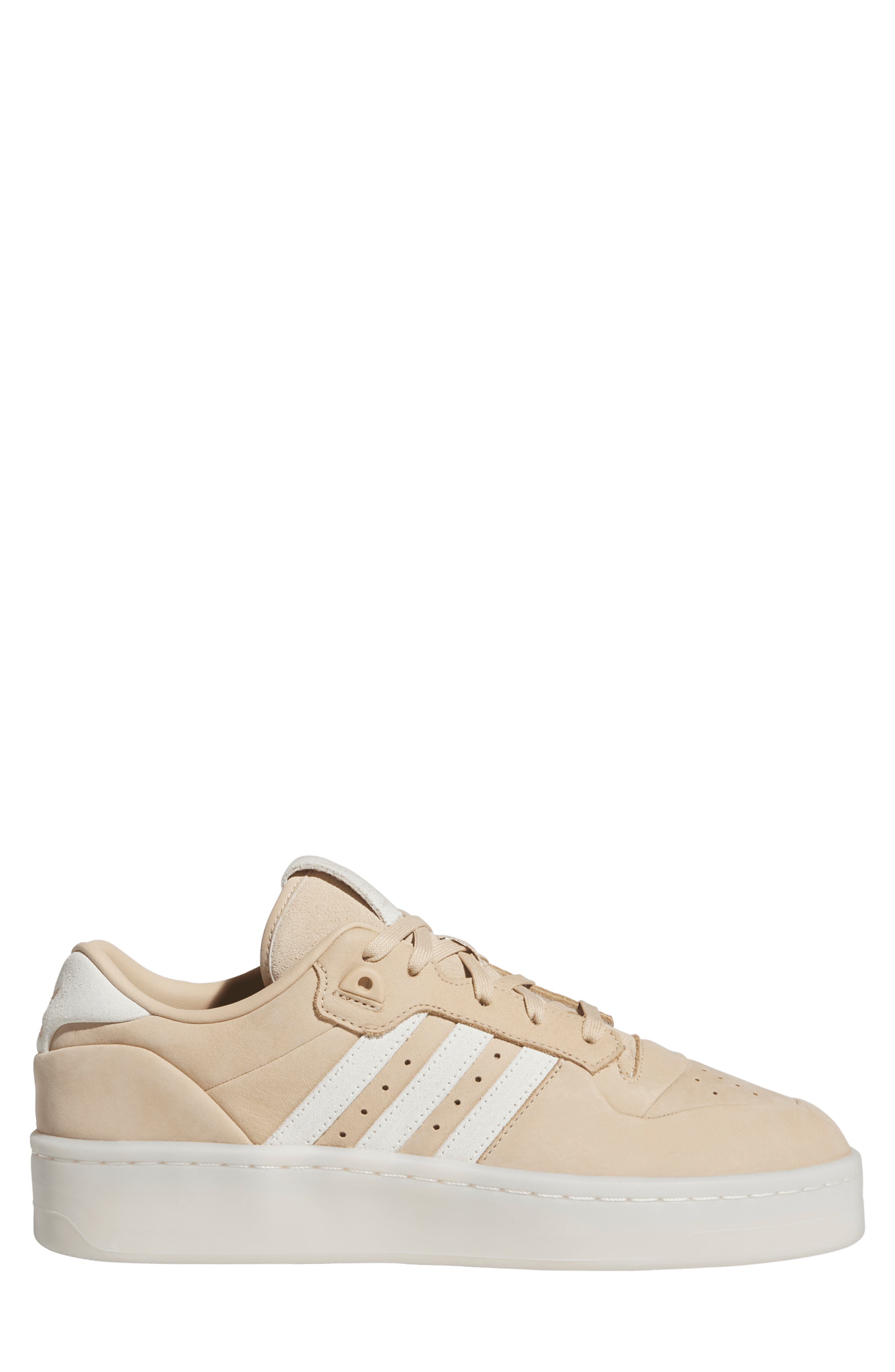 adidas Rivalry Lux Low Top Basketball Sneaker, Alternate, color, Magic Beige/ Ivory/ Ivory
