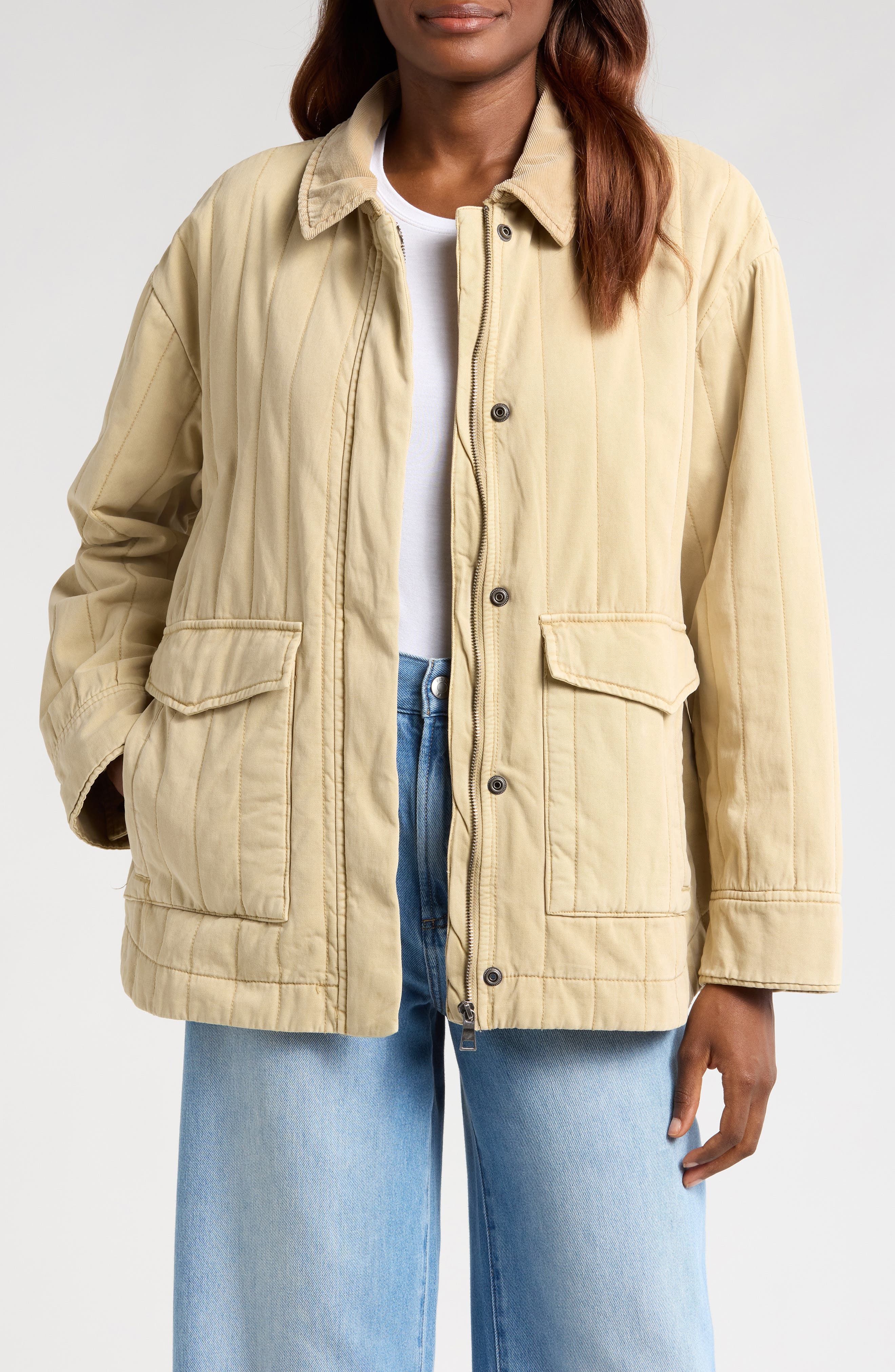 Pistola Cecile Quilted Denim Jacket