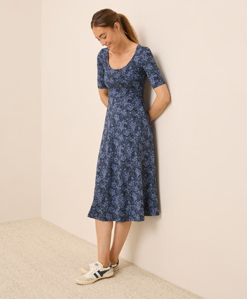 Pact Fit & Flare Signature Scoop Dress In Gray