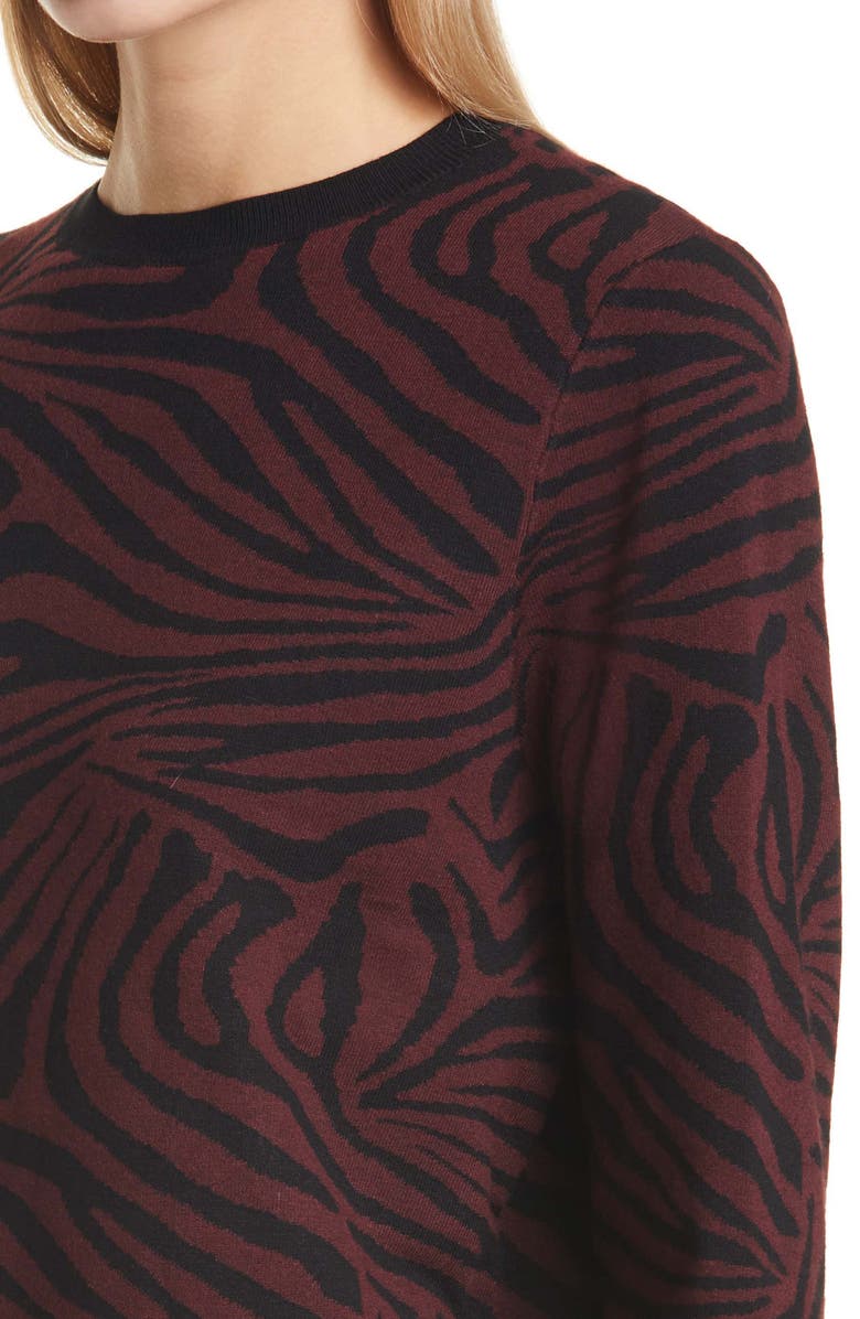 Ted Baker London Zebra Jacquard Sweater, Alternate, color,