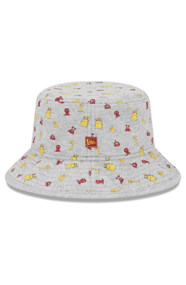 New Era Toddler New Era Heather Gray USC Trojans Critter Bucket Hat, Alternate, color,