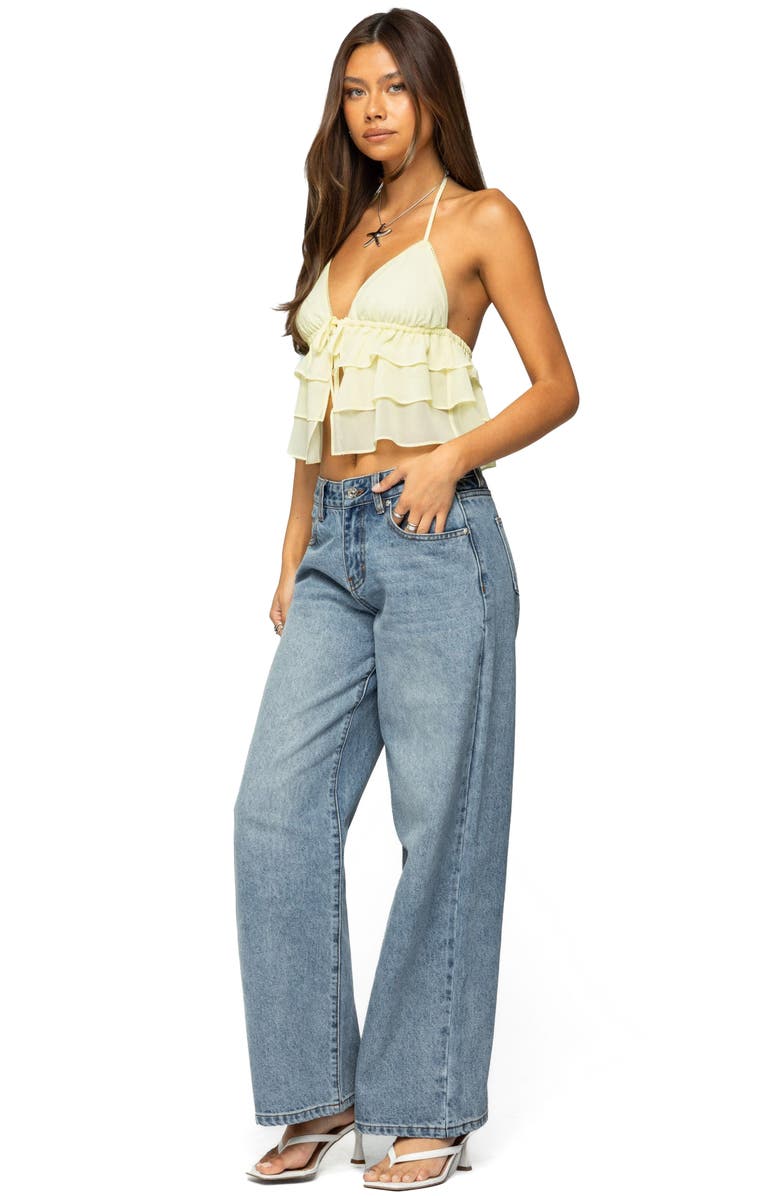 EDIKTED Ery Wide Leg Jeans, Alternate, color, Light-Blue