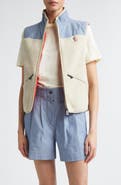 Moncler Grenoble High Pile Fleece & Chambray Vest