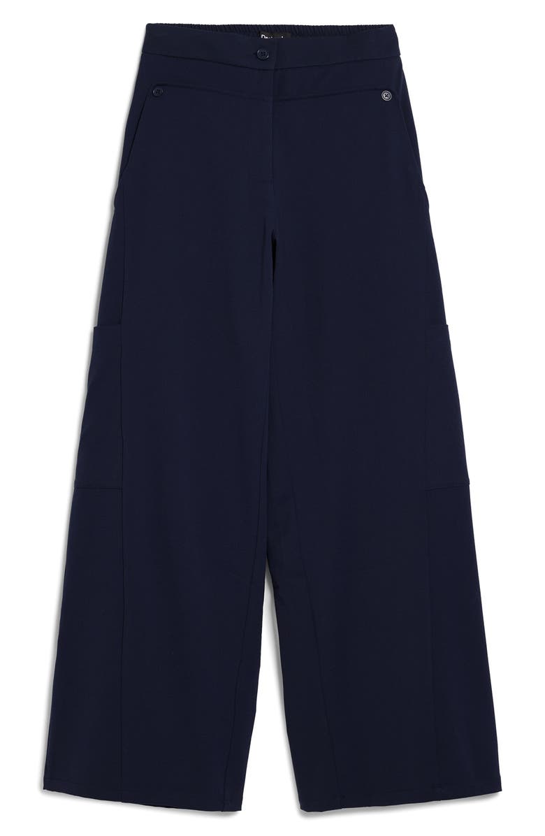 Desigual Wide Leg Cargo Pants, Alternate, color, Blue