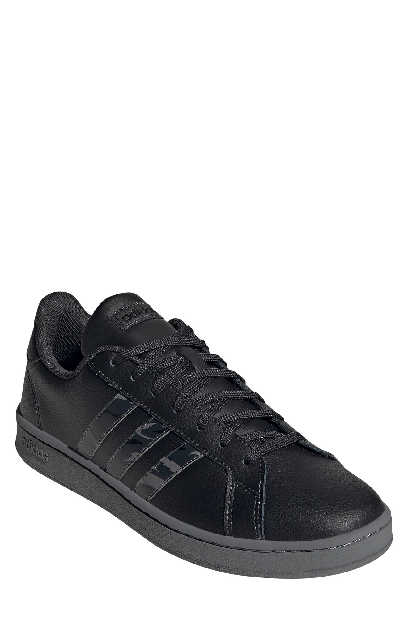 Grand Court Sneaker, Main, color, CARBON/GREY FOUR/CORE BLACK