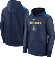 Nike Men's Nike  Navy Philadelphia Phillies Authentic Collection City Connect Therma Pullover Hoodie