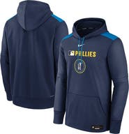 Nike Men's Nike  Navy Philadelphia Phillies Authentic Collection City Connect Therma Pullover Hoodie