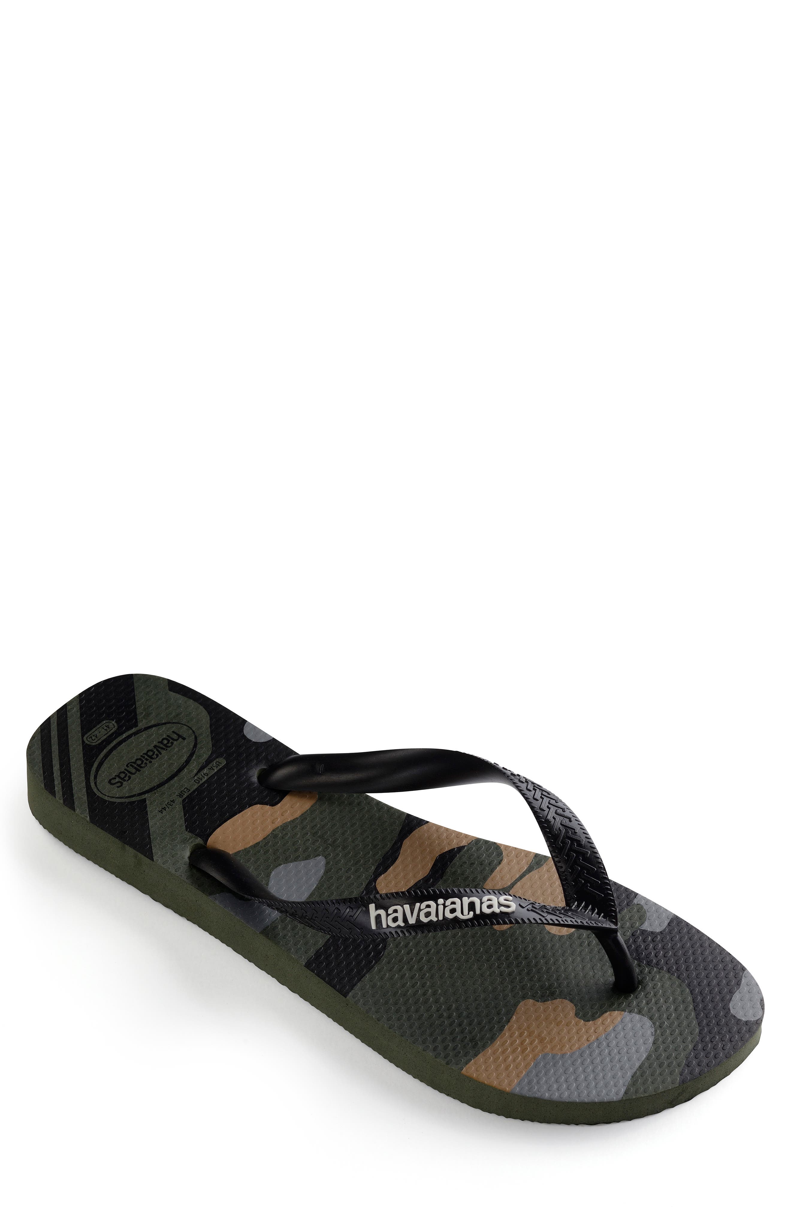 Top Camo Flip Flop, Alternate, color, OLIVE GREEN