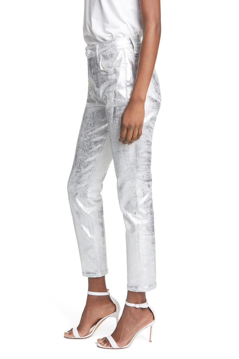 Karolina Coated High Waist Skinny Jeans, Alternate, color, BETTER THAN YOU