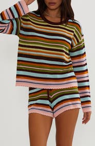Beach Riot Paradise Stripe Beach Sweater