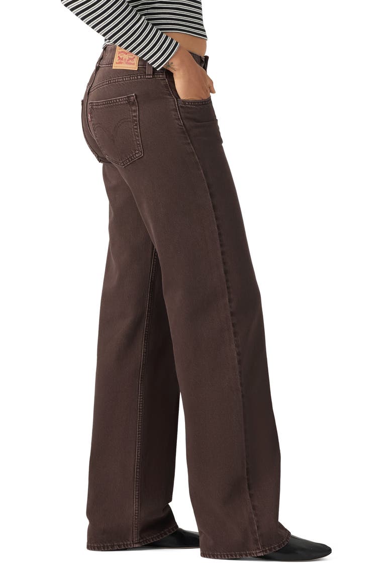 Superlow Low Rise Loose Jeans, Alternate, color, WASHED JAVA GD