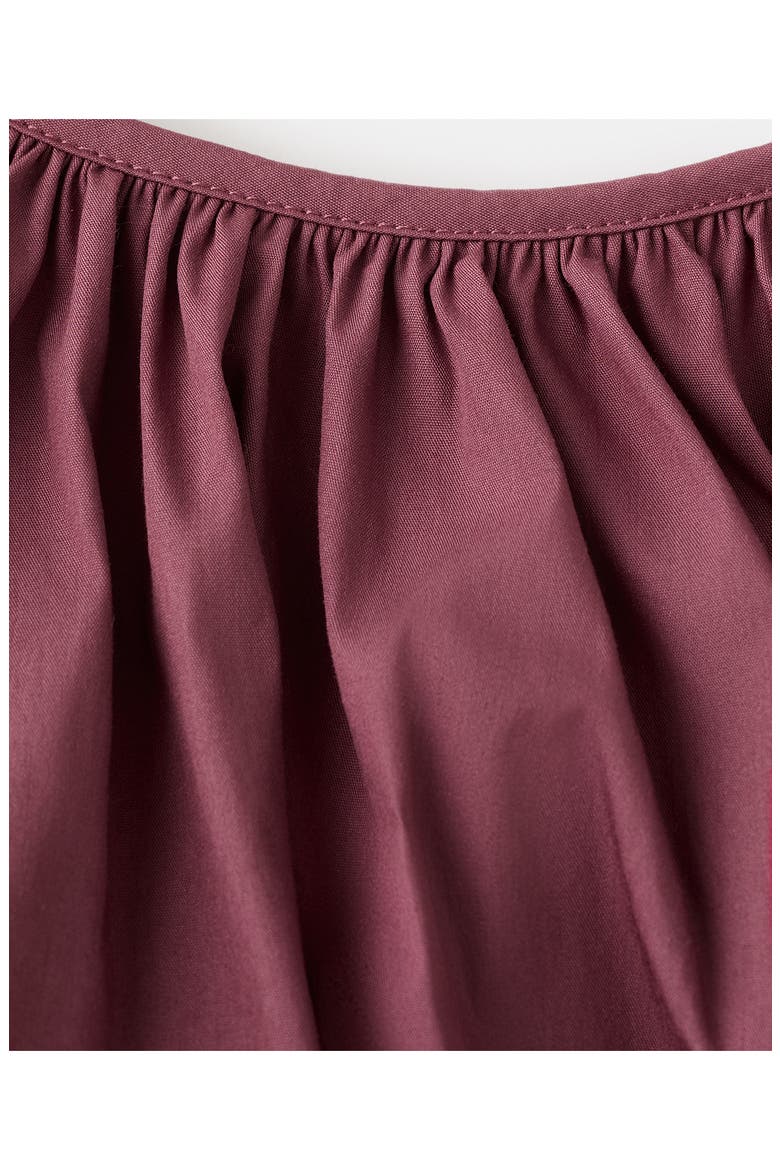 Blusa Bambino Puff Sleeve Crop Cotton Blend Top, Alternate, color, CHERRY