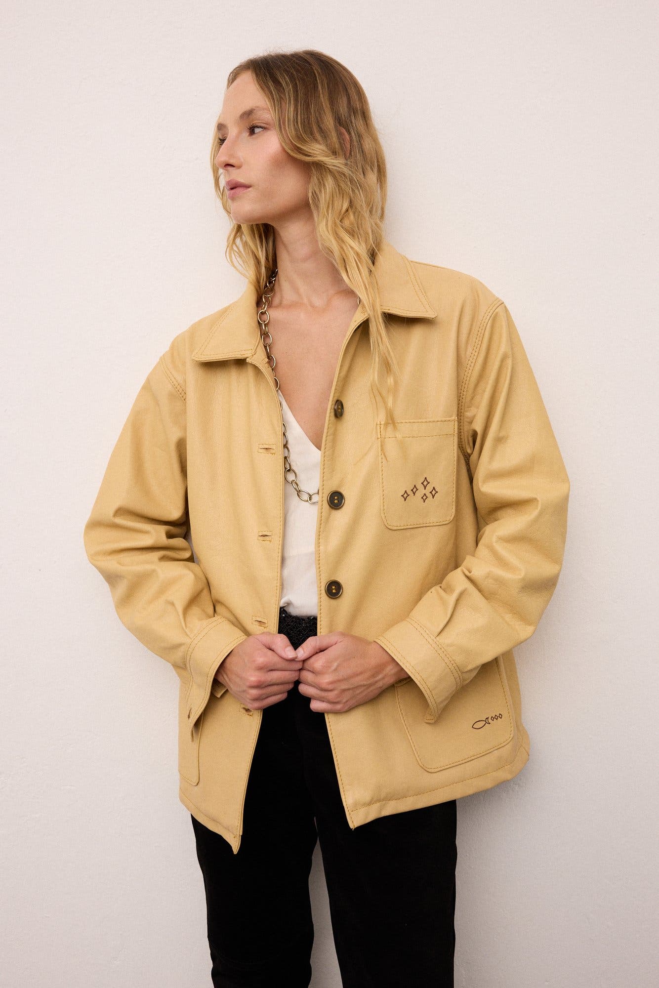 Atlantic Oversized Leather Jacket (Women) | Nordstrom