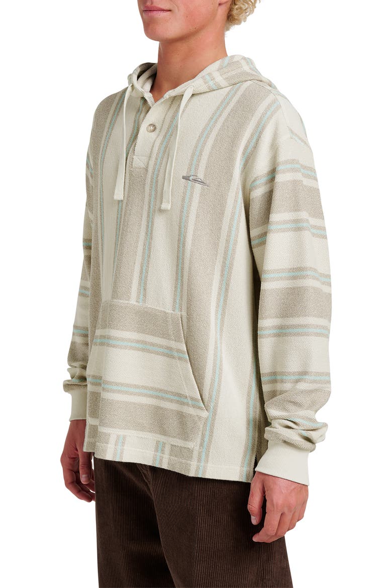 Playa Stripe Henley Hoodie, Alternate, color, SILVER BIRCH
