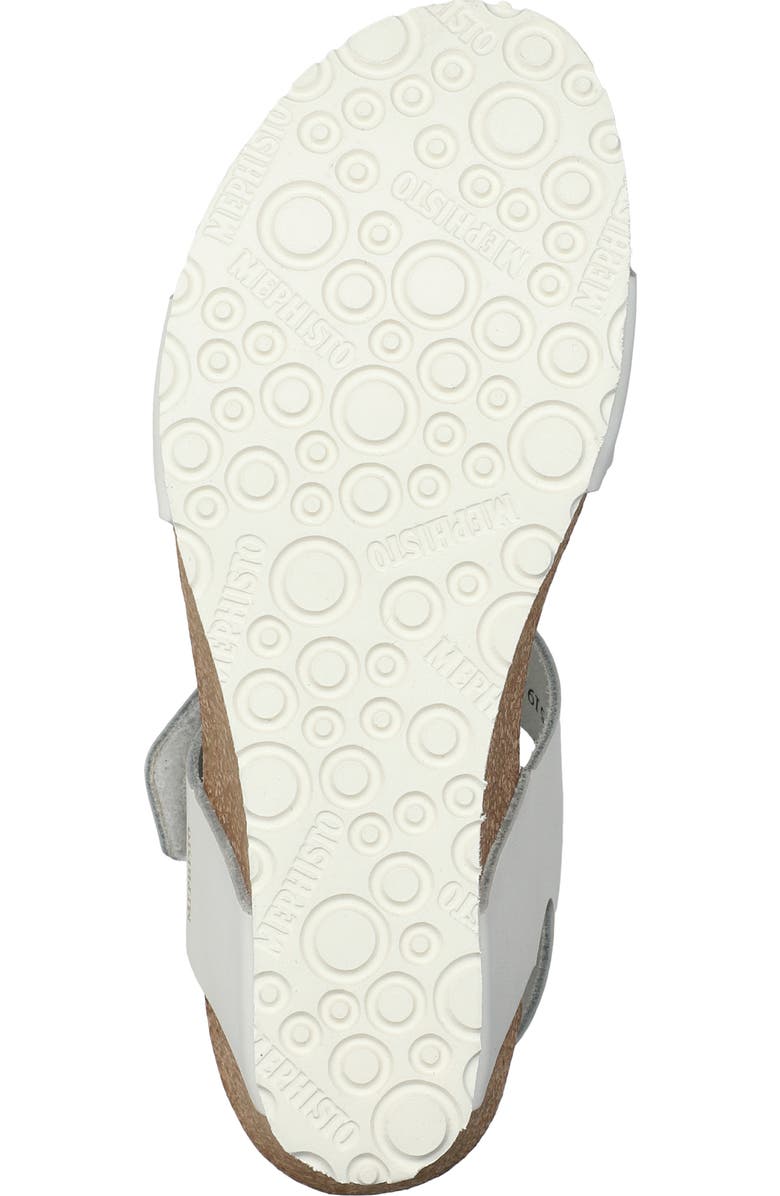 Mephisto Leonore Ankle Strap Sandal, Alternate, color, White