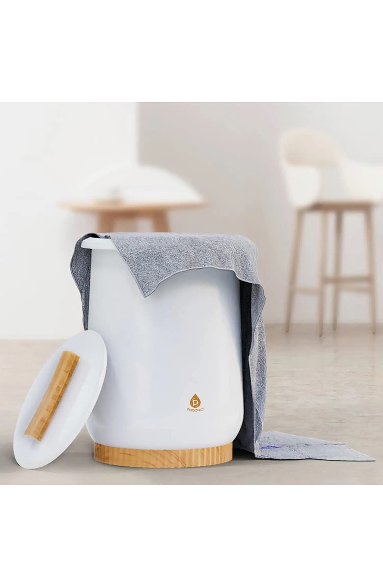 PURSONIC Bucket Style Towel Warmer, Alternate, color, White