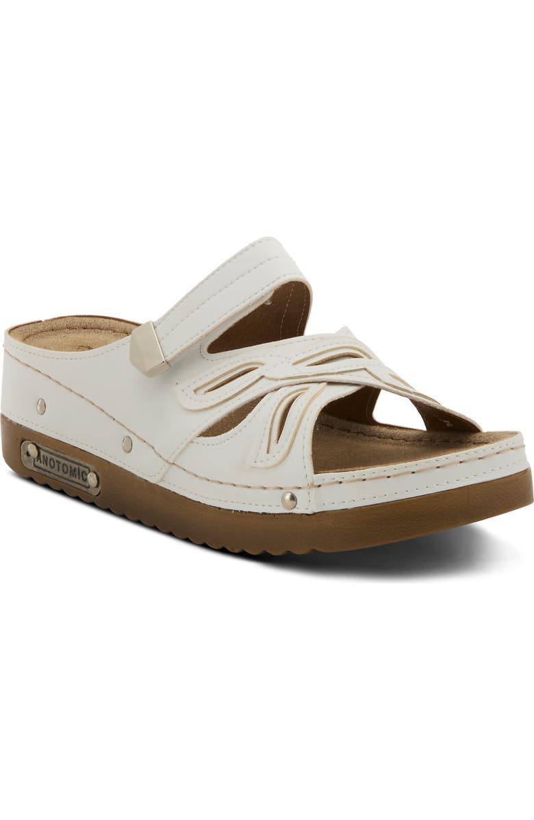 Flexus by Spring Step Cutout Slide Sandal, Main, color,