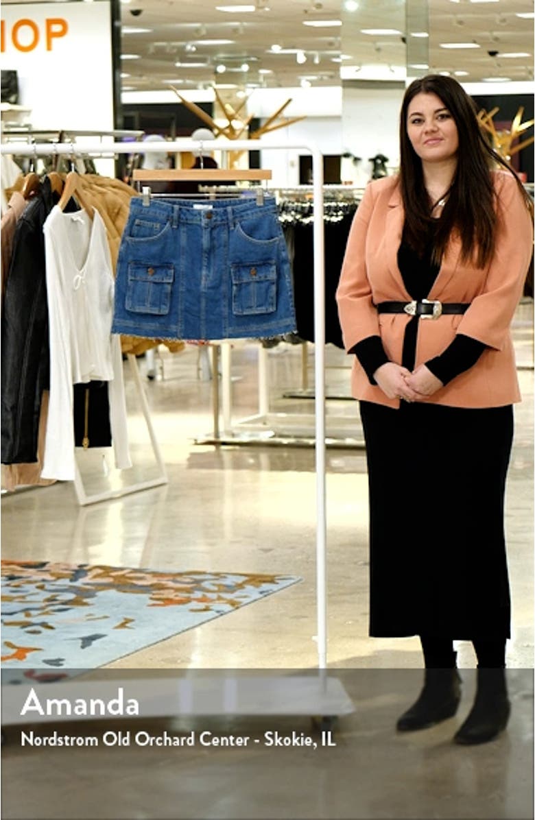 Cargo Denim Miniskirt, sales video thumbnail