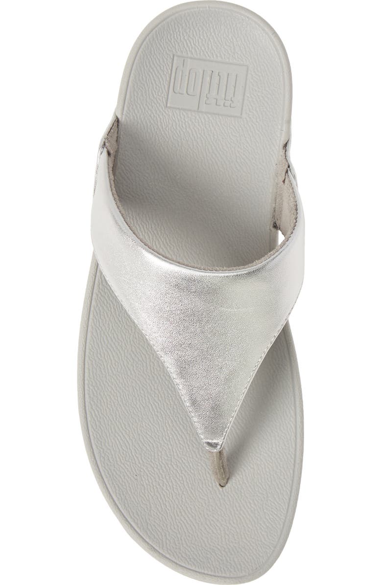 FitFlop Lulu Flip Flop, Alternate, color, Silver