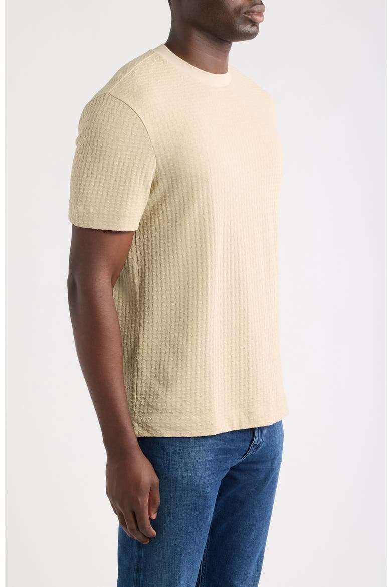 Thompson Textured Cotton T-Shirt, Alternate, color, OPEN BEIGE