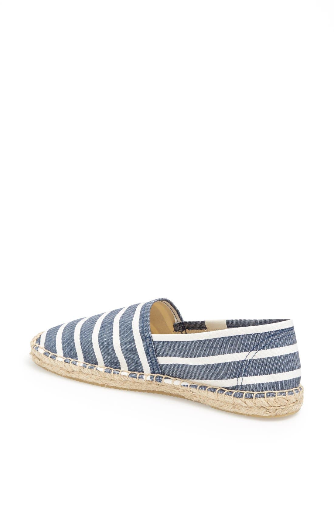 'Classic' Espadrille Slip-On, Alternate, color, LIGHT NAVY/ WHITE