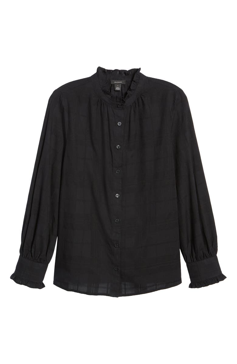 Halogen<sup>®</sup> Ruffle Button-Up Blouse, Alternate, color,