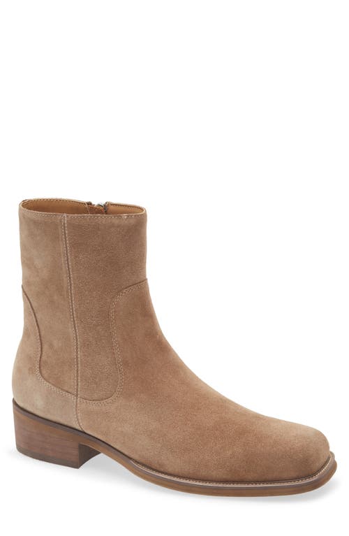 Steve Madden Jasper Zip-up Boot In Brown