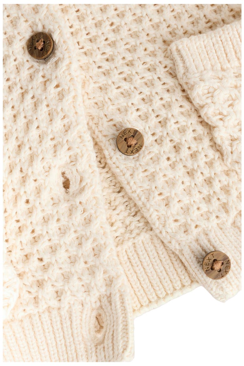 Rainbow Slogan Cardigan, Alternate, color, NEUTRAL