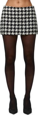 Naked Wardrobe Houndstooth Miniskirt