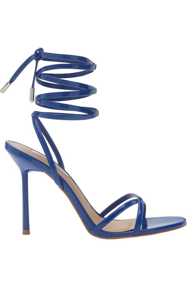 Steve Madden Neri Wrap Heeled Sandal, Alternate, color, Blue Patent