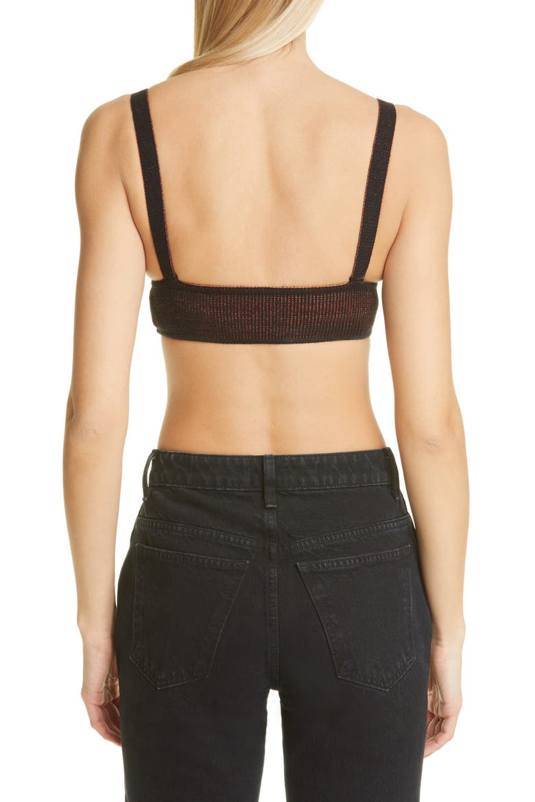 Bravery Knit Bra (Nordstrom Exclusive), Alternate, color, TECHNO