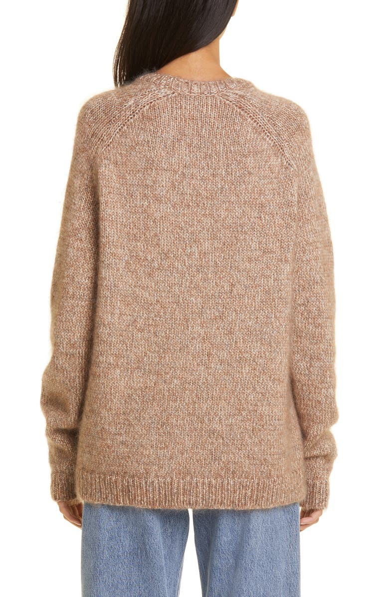 TOTEME Raglan Sleeve Merino Wool Blend Sweater, Alternate, color, 